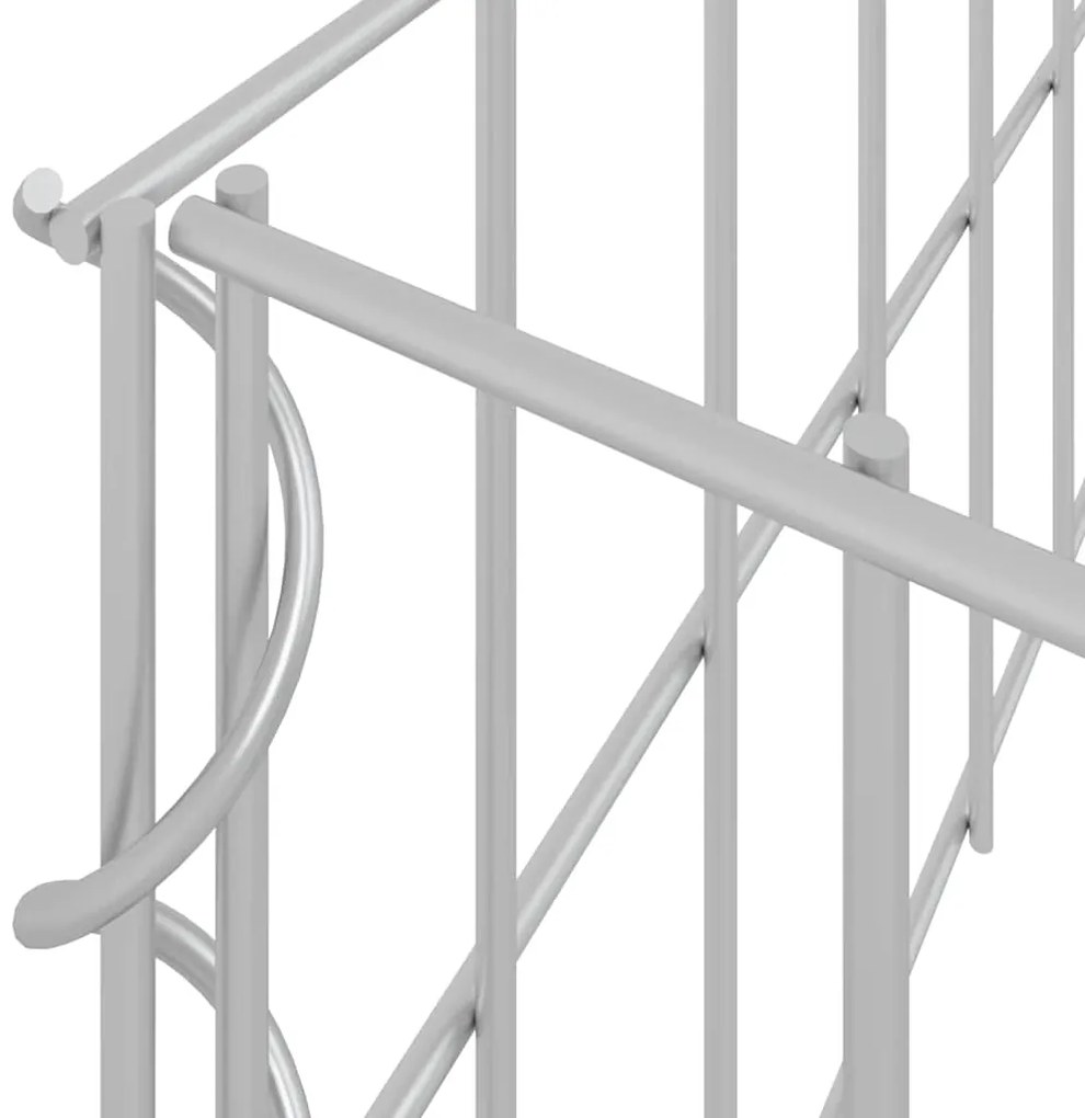 Canteiro elevado/cesto gabião 200x100x20 cm aço galvanizado
