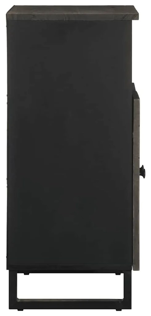 Aparador preto 60x33x75 cm madeira de mangueira maciça
