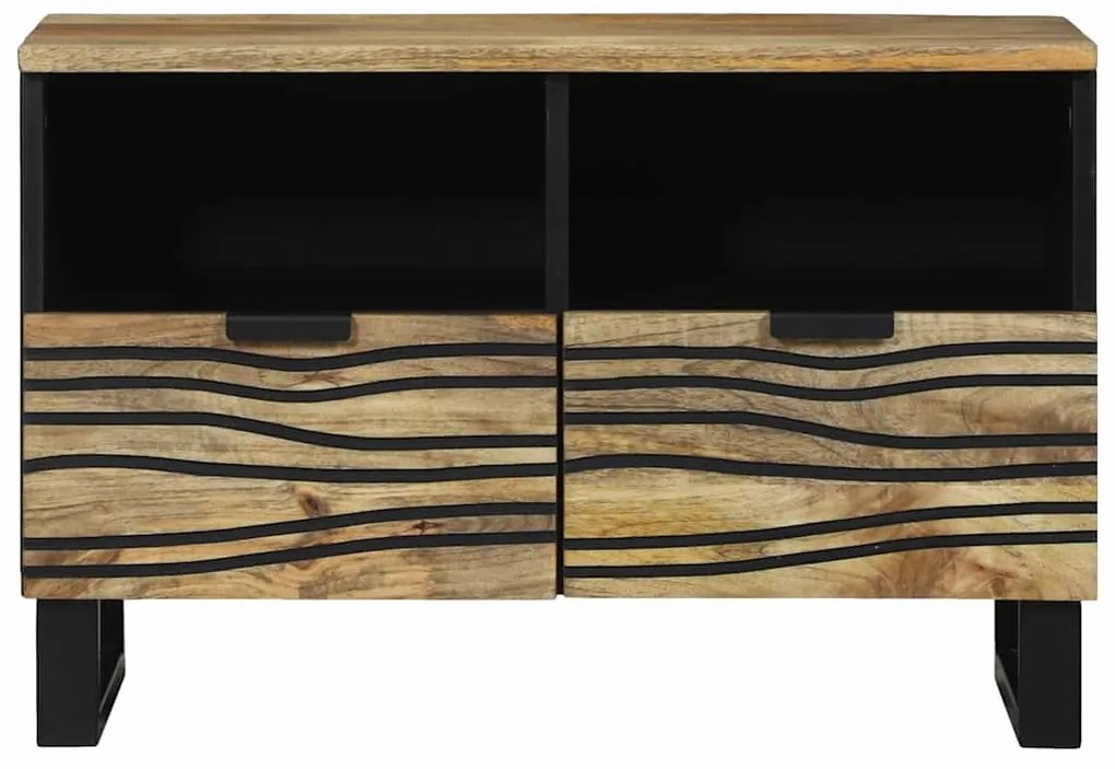 Armário de TV - 70x33.5x46 cm, Madeira de Mangueira Maciça