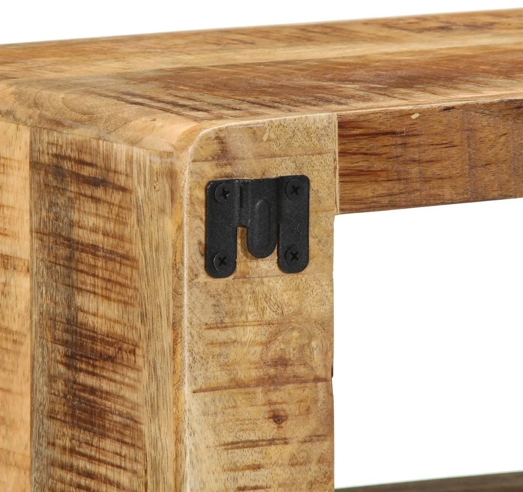 Armário de TV 60x30x25 cm em Madeira de Mangueira Maciça