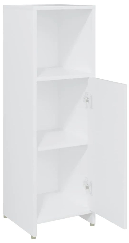 Armário de casa de banho derivados de madeira branco