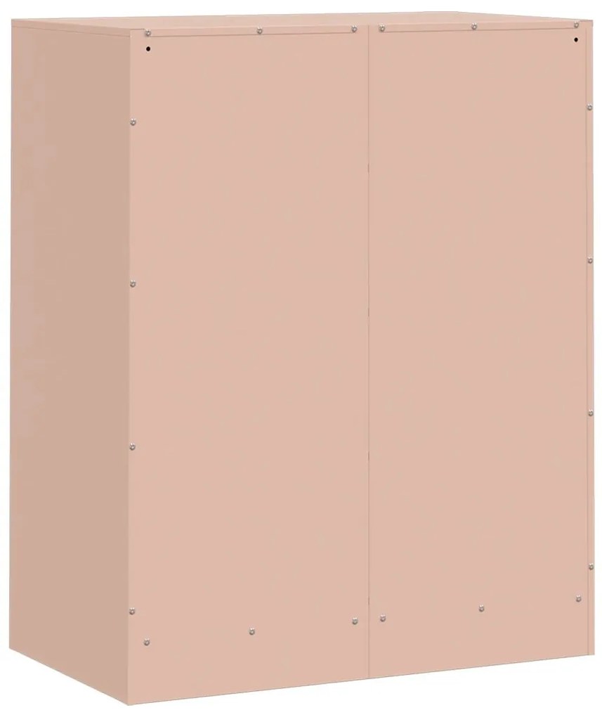 Aparador 67x39x83 cm aço rosa