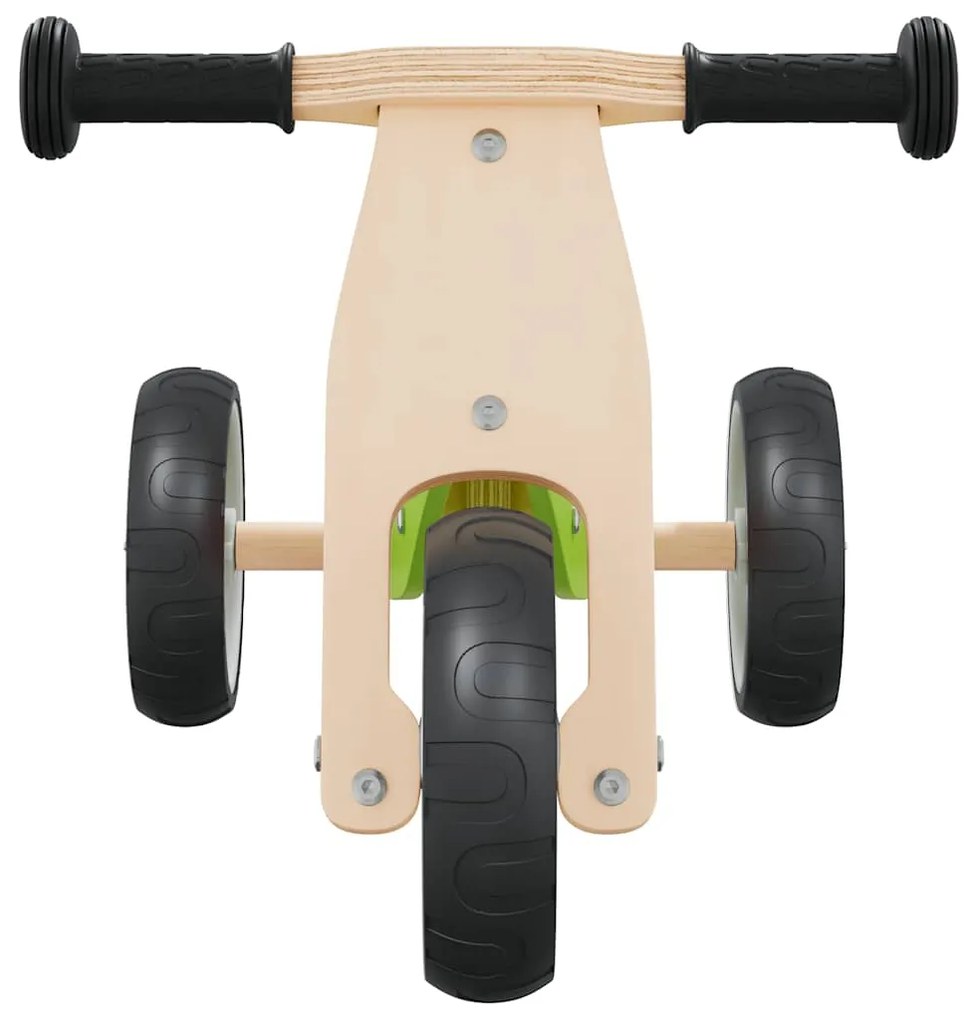 Bicicleta de equilíbrio p/ crianças 2 em 1 verde
