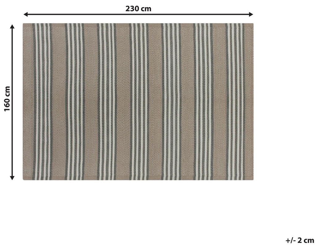 Tapete de exterior creme 160 x 230 cm SAUGOR Beliani