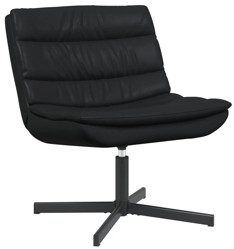 vidaXL Cadeira giratória Preto 63 x 75 x 76 cm PU Brilhante