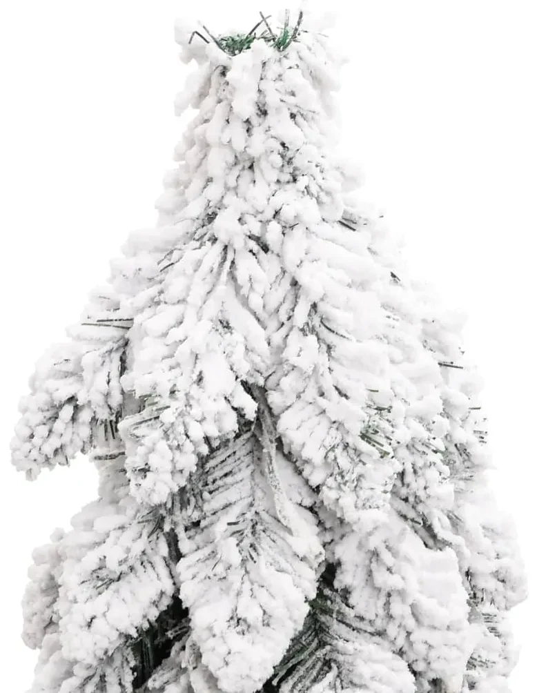 Arvore Natal Rosa Com Neve 185CM