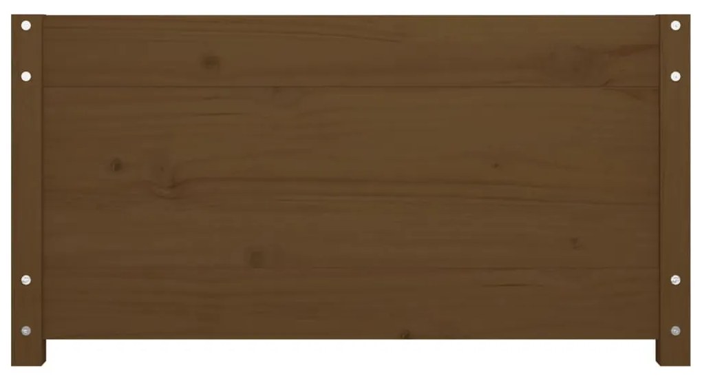 Sofá-cama 90x200 cm madeira de pinho maciça castanho mel