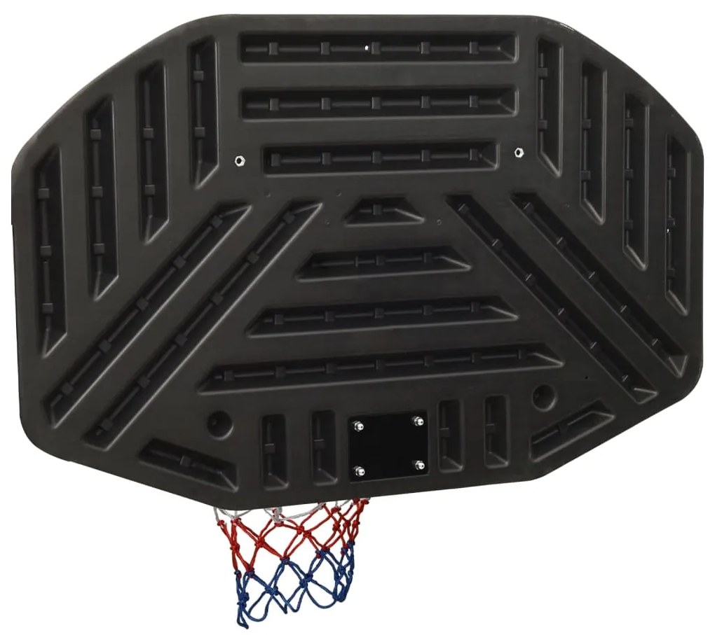 Tabela de basquetebol 109x71x3 cm polietileno preto