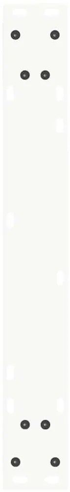 Pernas para mesa de jantar em V, 2 peças, branco, 60x(72-73,3) cm, aço