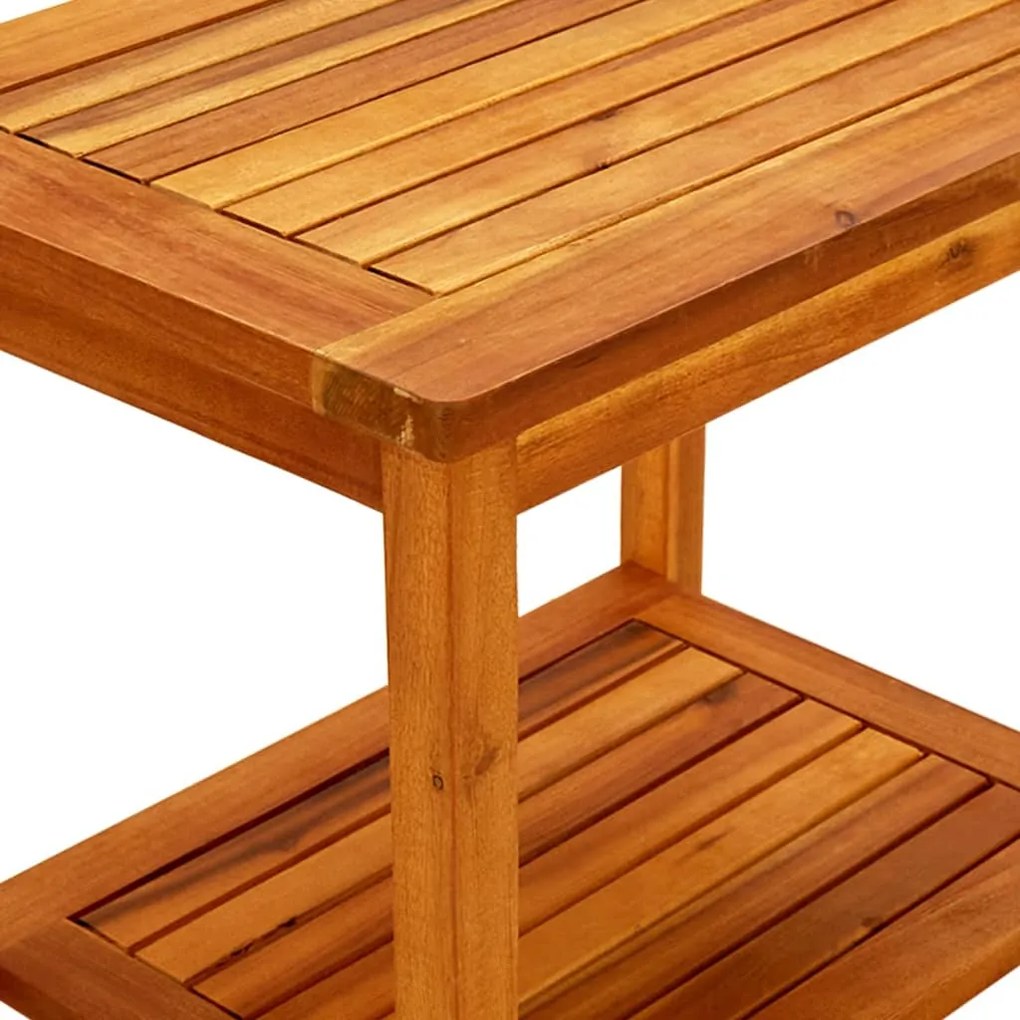 Mesa de centro 50x35x45 cm madeira de acácia maciça