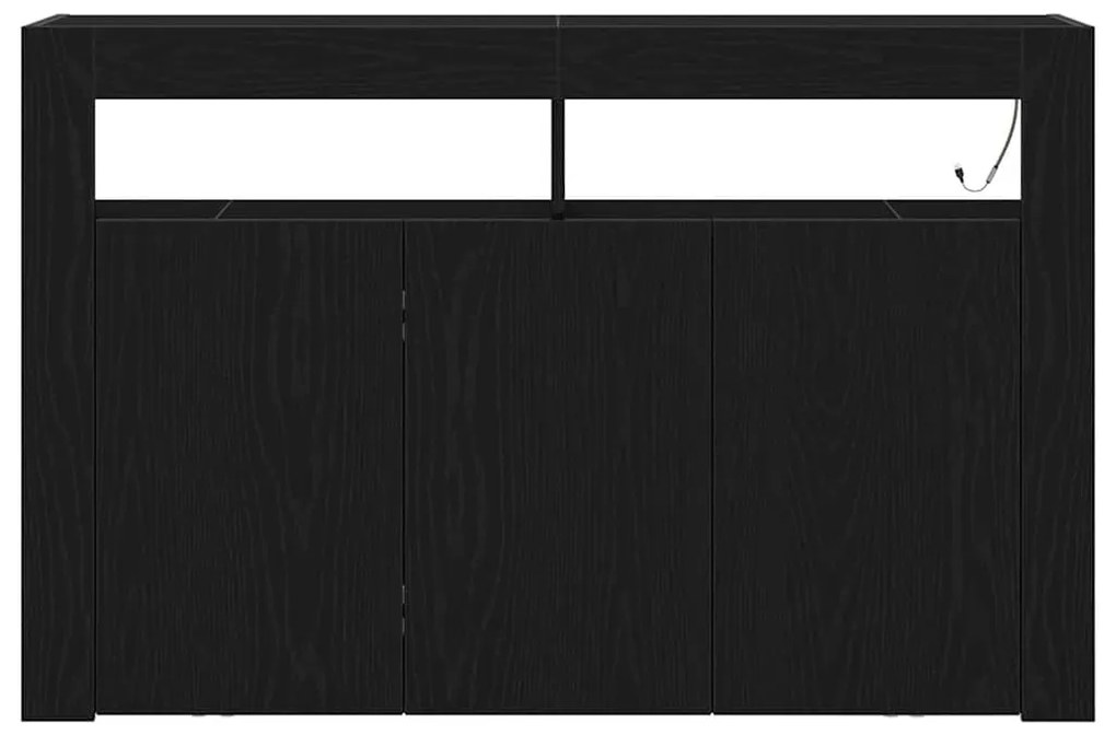 Sideboard Carvalho preto Madeira engenheirada 116 x 30 x 75 cm
