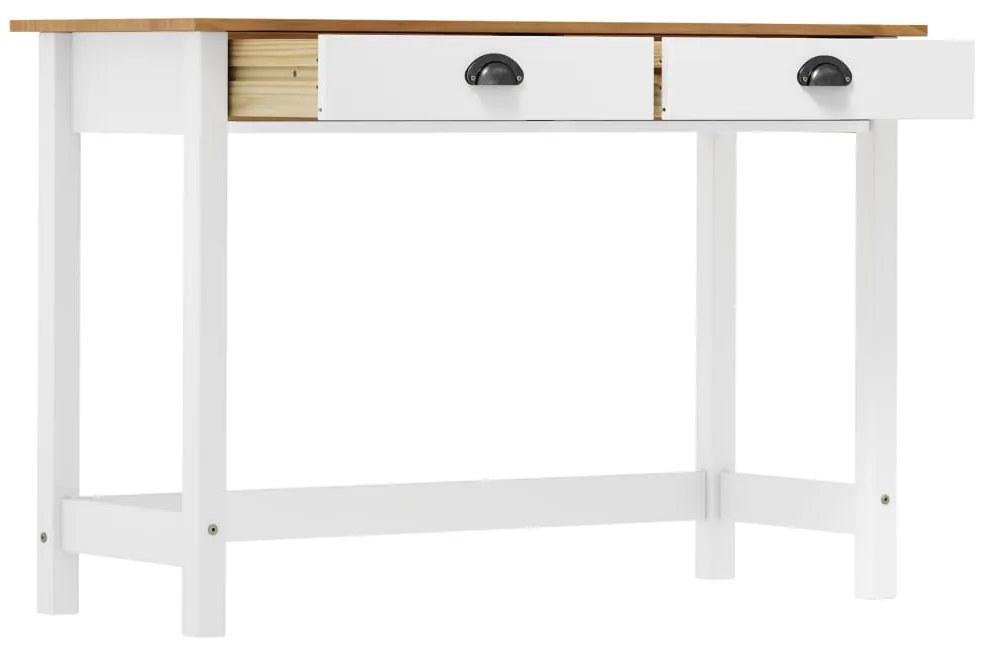 Mesa consola Hill c/ 2 gavetas 110x45x74 cm pinho maciço