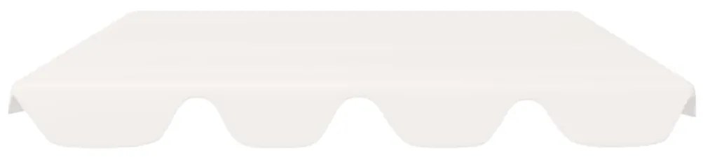 Toldo suplente baloiço jardim 188/168x145/110 cm branco