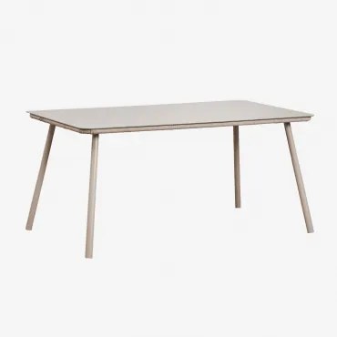 Mesa De Jantar Retangular Em Vidro E Alumínio (160x90 Cm) Arhiza Moka Brown - Sklum
