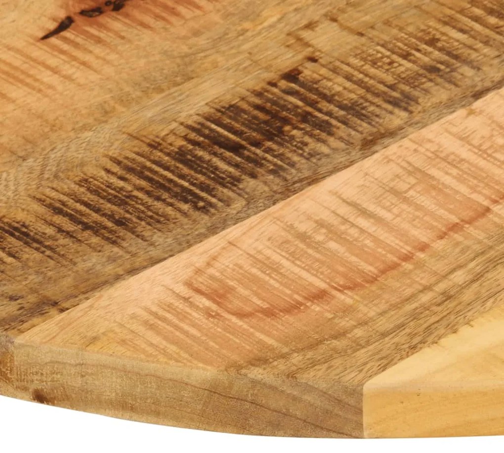 Tampo de mesa redondo Ø80x3,8cm madeira mangueira áspera maciça
