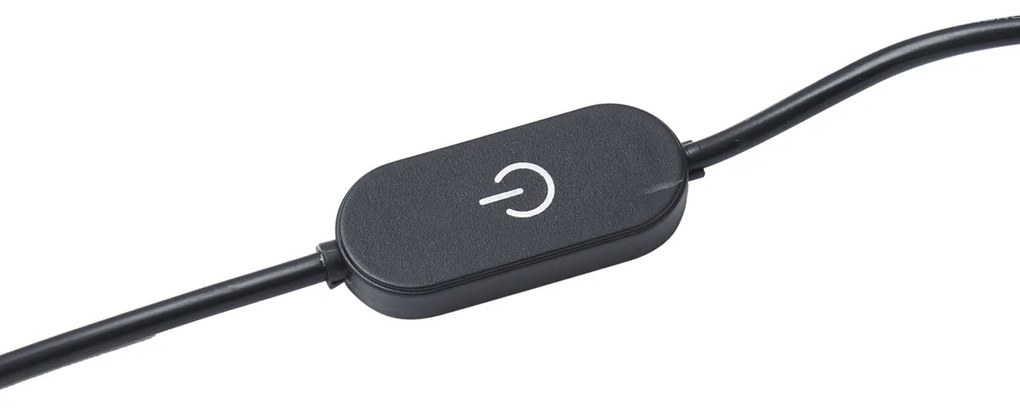 Candeeiro de mesa de design bege com LED regulável em 3 níveis - Boomerang