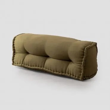Encosto Para Sofá Modular Em Algodão Yebel Verde Sálvia - Sklum