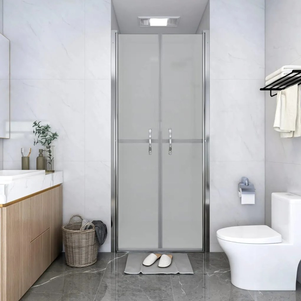 148797 vidaXL Porta de duche ESG opaco 96x190 cm
