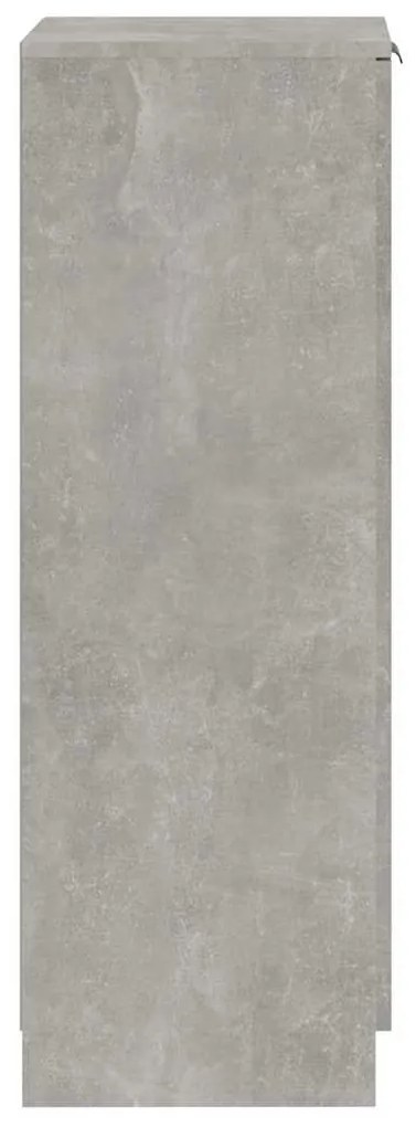 Sapateira 30x35x100 cm madeira processada cinzento cimento
