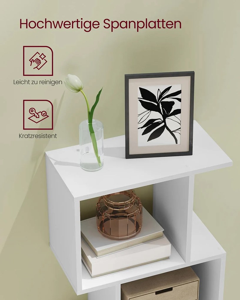 Estante com cinco prateleiras abertas 24 x 40 x 159 cm Branco