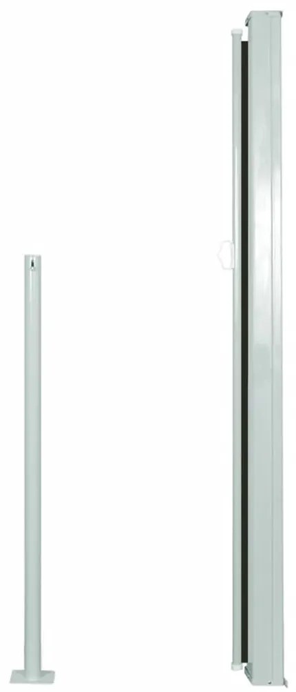 Toldo lateral retrátil 140x300 cm preto