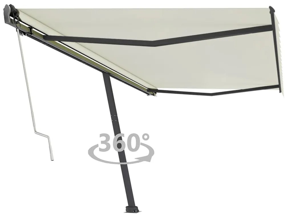 Toldo automático independente 500x350 cm cor creme