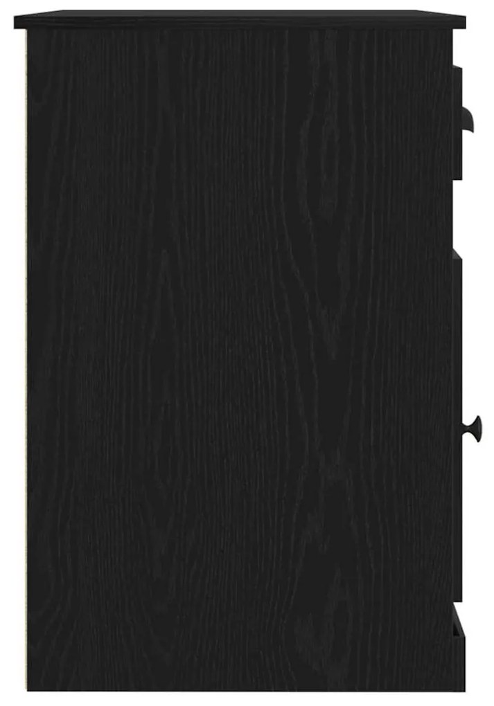 Escrivaninha com Armazenamento Carvalho Negro 50x115x75 cm Madeira eng
