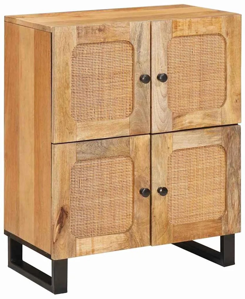 vidaXL Buffet Castanho 60 x 33 x 75 cm Madeira de manga maciça
