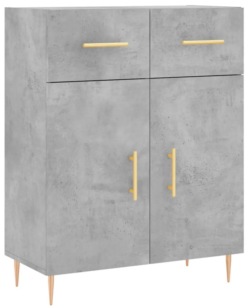 Armário alto 69,5x34x180 cm derivados de madeira cinza cimento