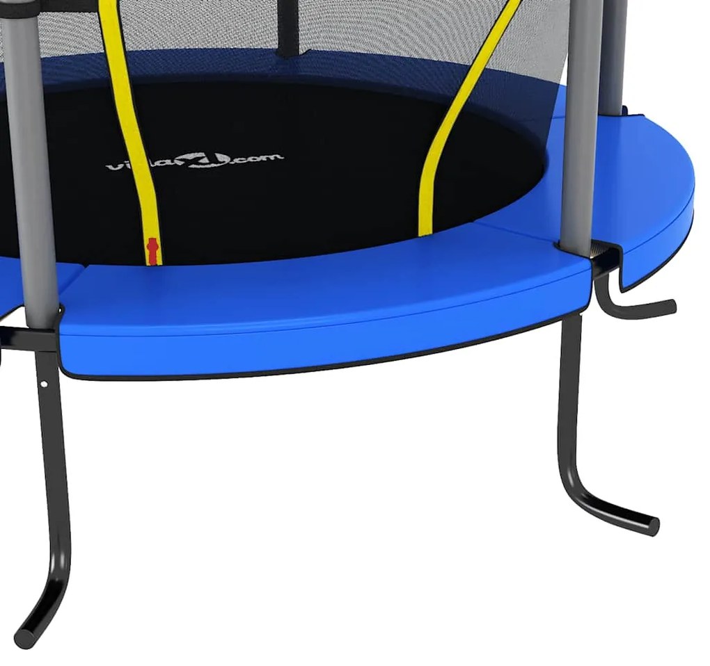 Trampolim com rede de segurança redondo 140x160 cm azul