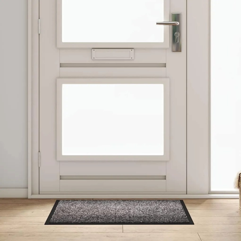 vidaXL Tapete de Entrada Cinzento-claro 60 x 40 x 1.2 cm