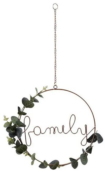 Placa Family Dourado (ø 31 cm) 118270