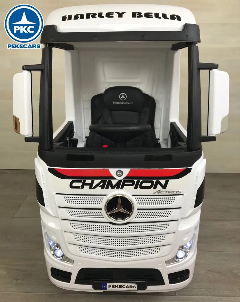 Carro eletrico crianças Camião Mercedes Actros 12V 2.4G Branco