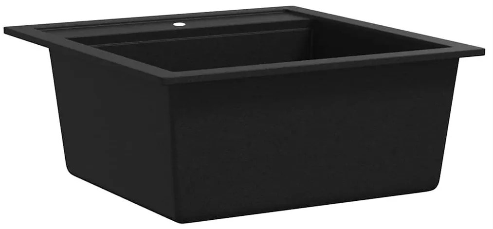 Lava-louça com 1 cuba granito preto
