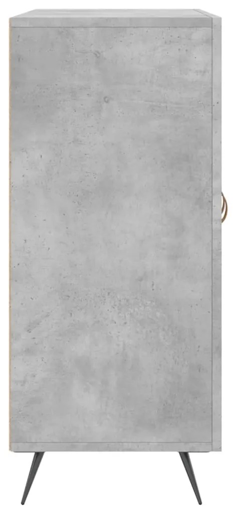 Aparador 90x34x80 cm madeira processada cinza cimento