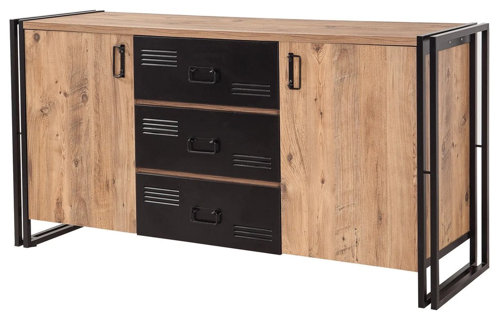 Console Cosmo – Atlantic Pine Black – 160x80x45 cm