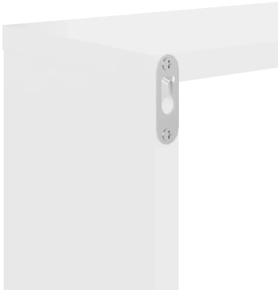 Estantes de parede 2 pcs 100x15x20 cm derivados madeira branco