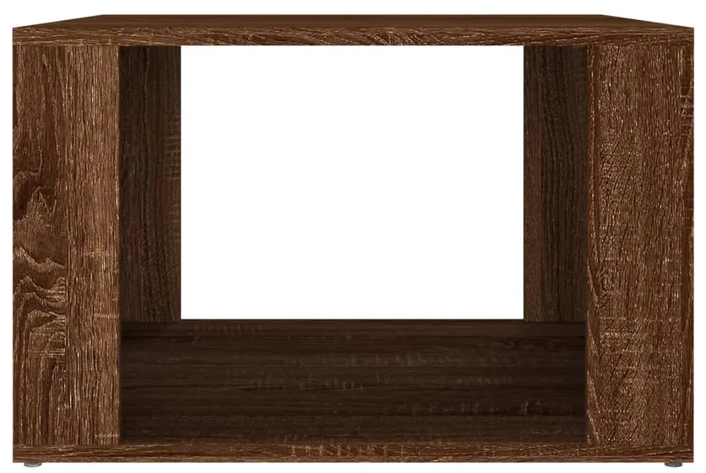 Mesa cabeceira 57x55x36 cm derivados madeira carvalho-castanho