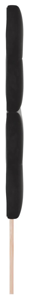 Cabeceira vidaXL Tufted Botões Preta 160 cm Veludo