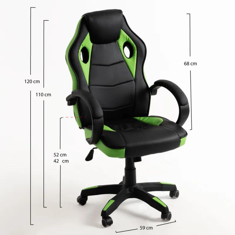 Cadeira Boss - Verde e Preto
