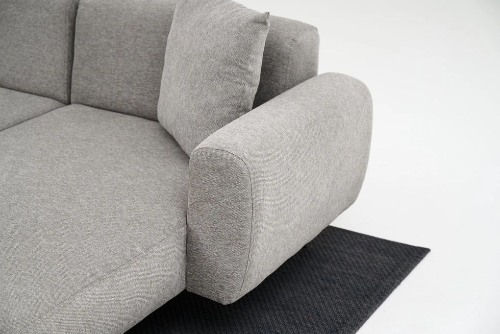 Sofá de Canto Side – Cinzento Claro – 252 cm