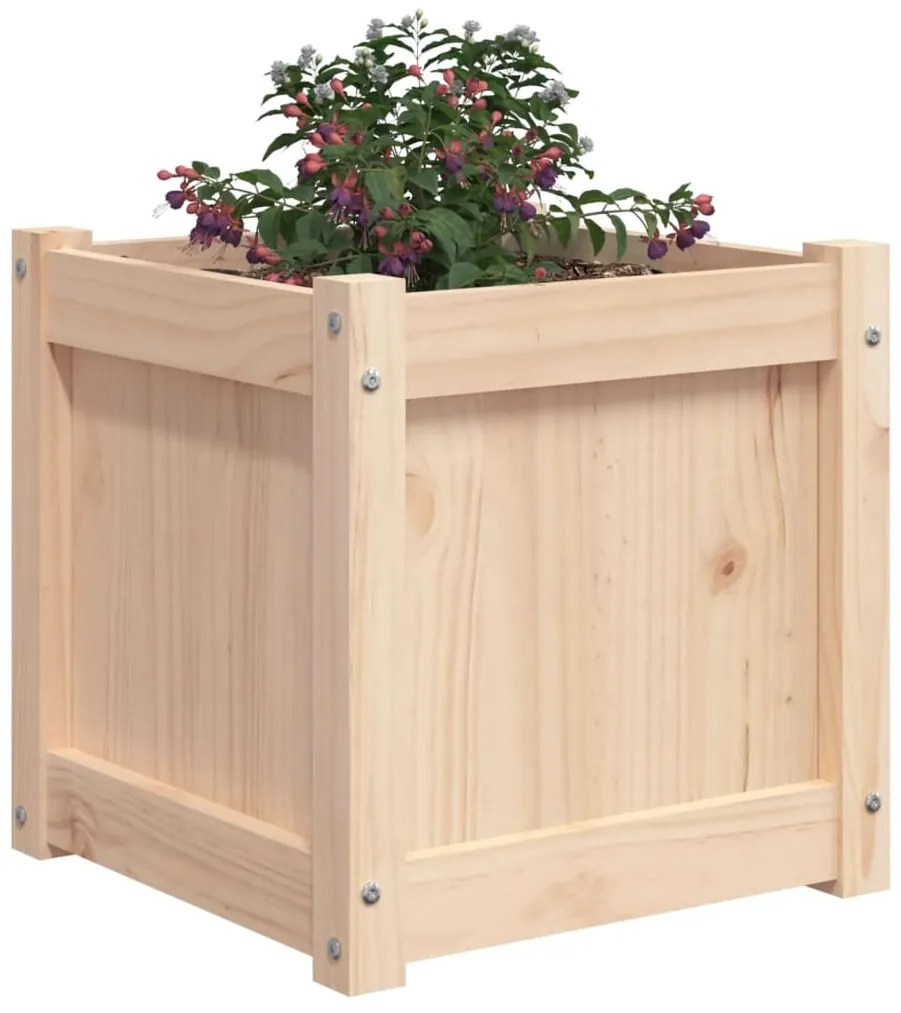 Vasos/floreiras de jardim 2 pcs madeira de pinho maciça