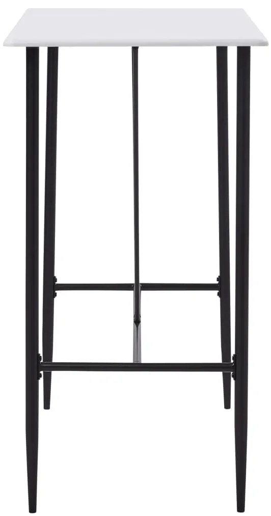 Mesa de bar 120x60x110 cm MDF branco