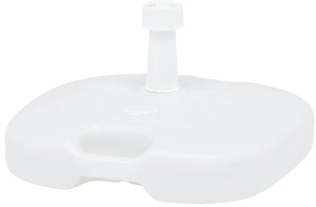 Base de guarda-sol enchimento c/ areia/água 16L plástico branco