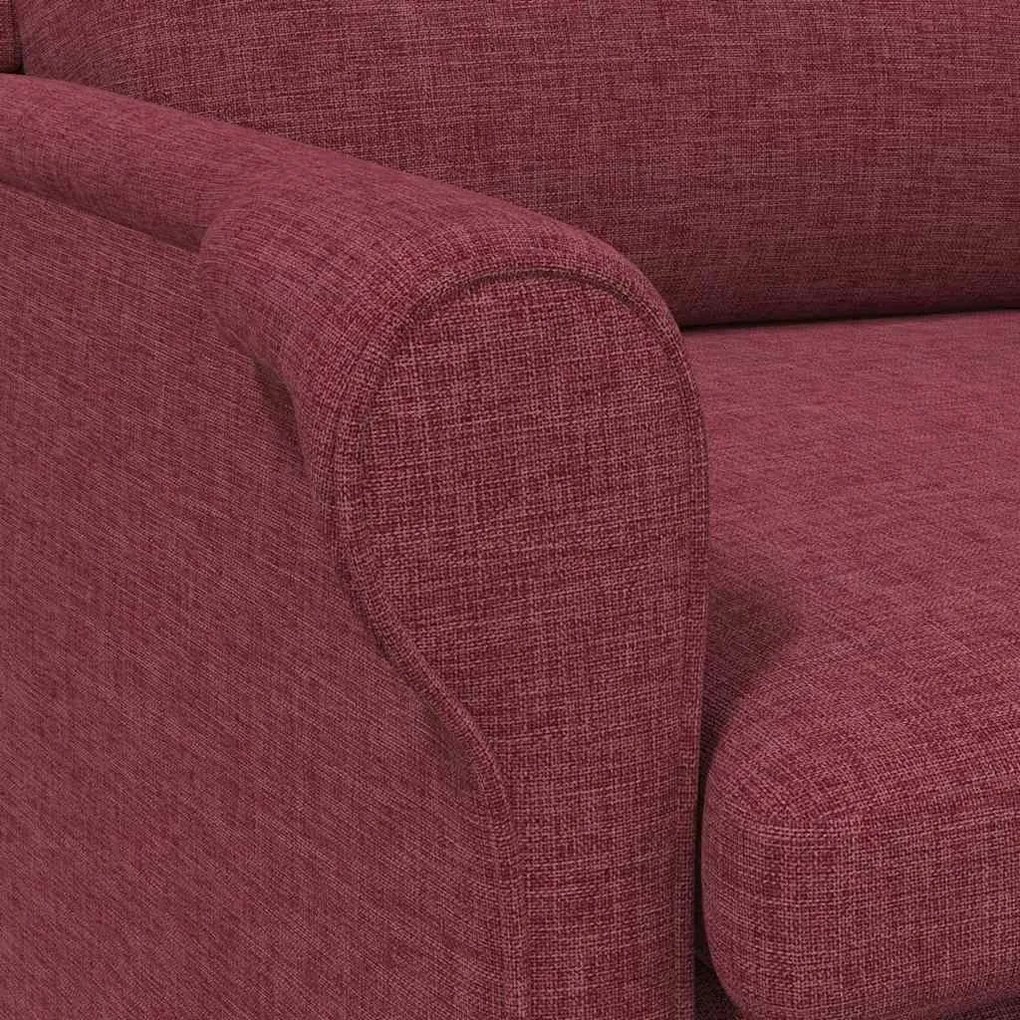Poltrona vermelho vinho 52 cm tecido