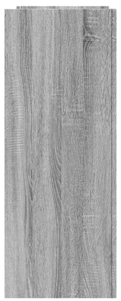 Mesa consola 100x35x90 cm derivados de madeira cinzento sonoma