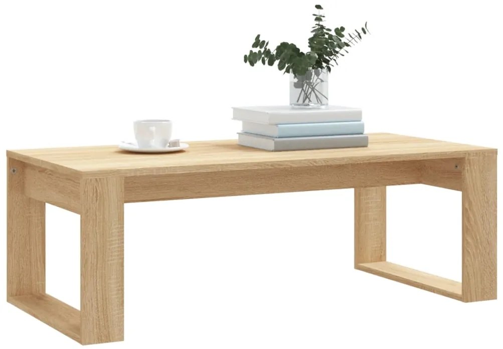Mesa de centro 102x50x35cm derivados de madeira carvalho sonoma