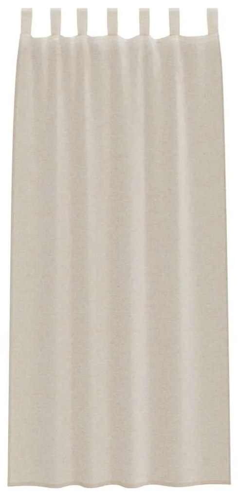 Cortinas com cortinas 2 pcs Areia 140 x 260 cm Poliéster