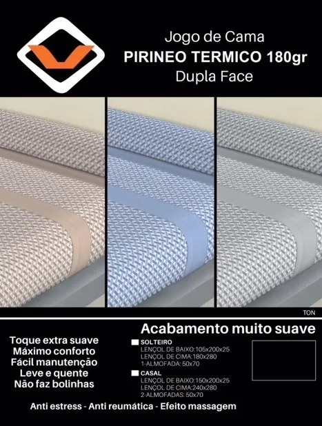 Jogo de Cama Térmico Pirineo - Casal