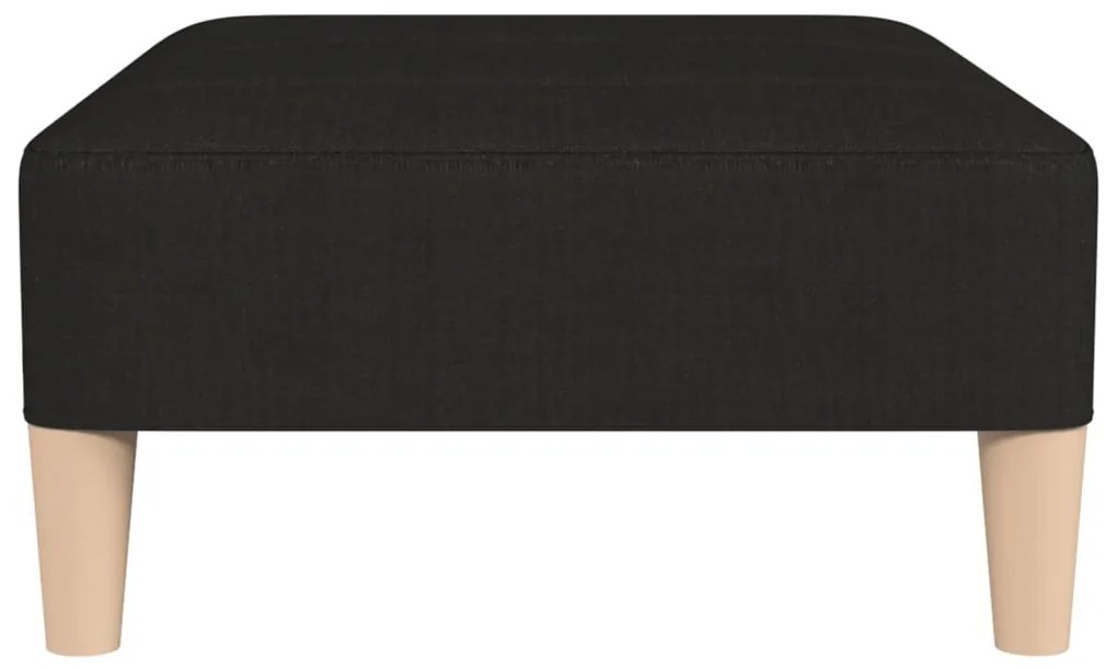 Apoio de pés 78x56x32 cm tecido preto